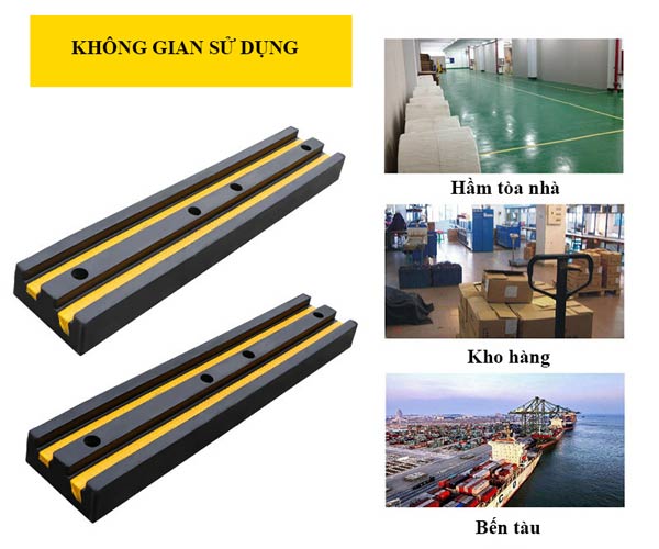 Các không gian nên trang bị cao su ốp bảo vệ tường