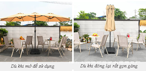 Dù đóng mở linh hoạt