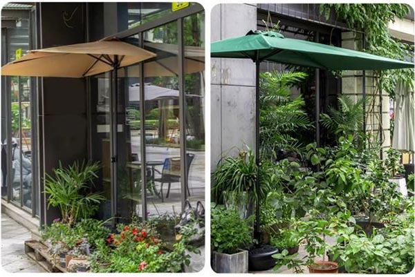 Mẫu dù che một bên cho không gian hẹp