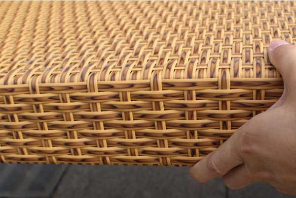 Cận cảnh chất liệu nhựa giả mây