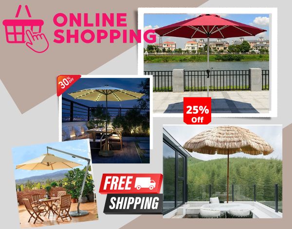 Mua dù che quán bán hàng online với nhiều chương trình khuyến mãi