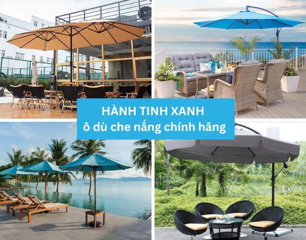 Mua dù che quán bán hàng online uy tín tại Hành Tinh Xanh