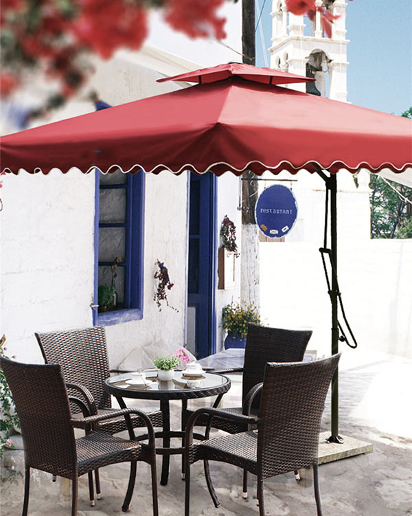 Dù che quán cafe sử dụng