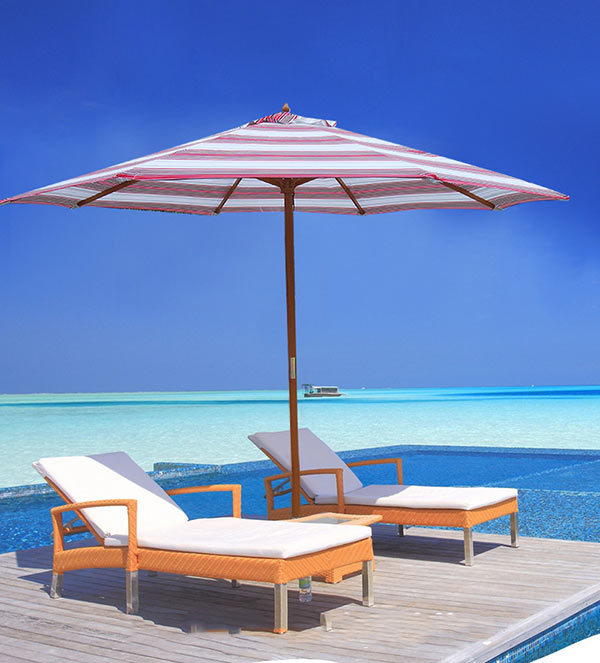 Ô dù ngoài trời dễ gặp phải hỏng hóc phụ kiện