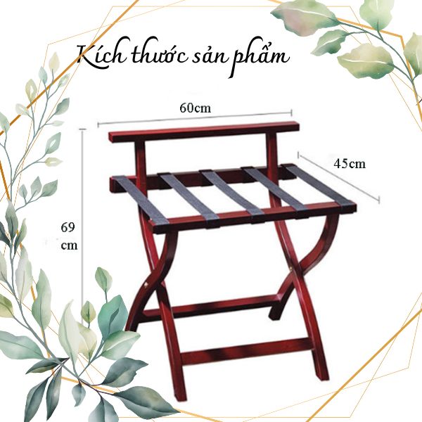 Kích thước giá kệ để vali