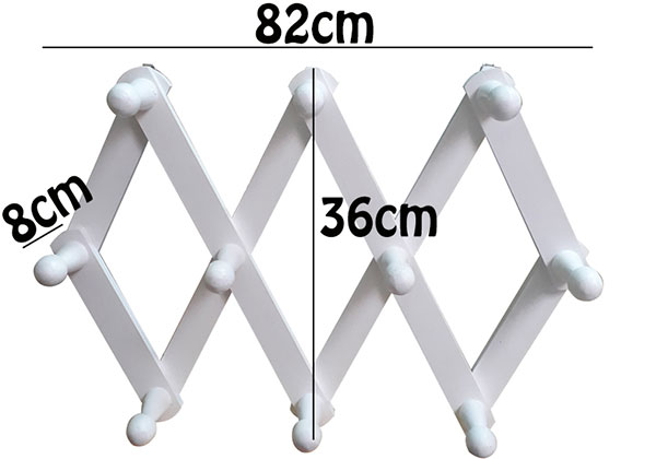 Kích thước thanh treo quần áo gắn cố định tường