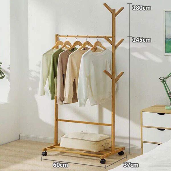 Tham khảo Kích thước giá kệ treo quần áo đứng