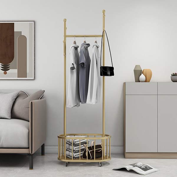 Cây treo đơn giản kết hợp thùng để đồ