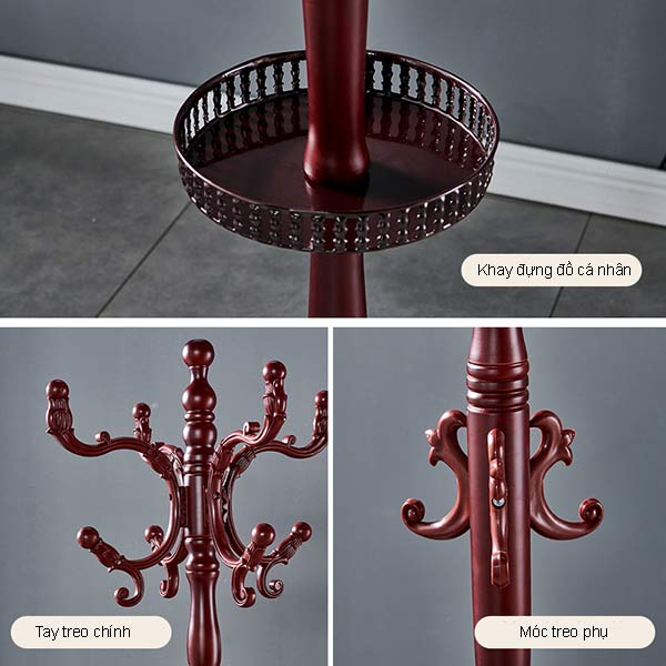 Chi tiết hoàn thiện trên cây treo quần áo