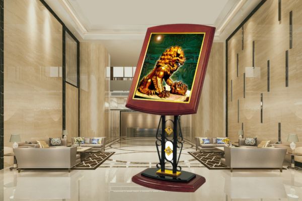 Bảng wellcome đón khách bằng gỗ kết hợp thép