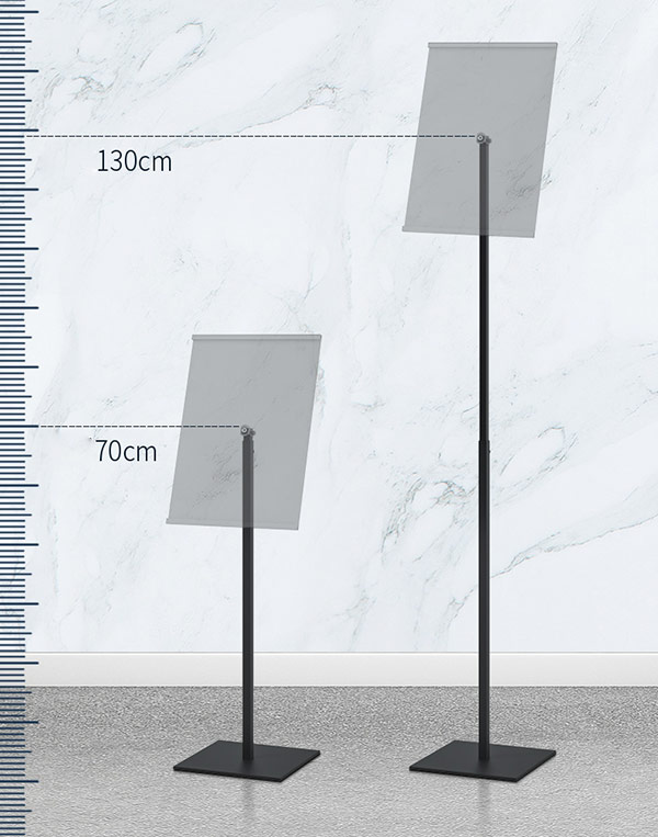 Bạn cần lựa chọn bảng menu có chiều cao chính xác (thường từ 70cm -130cm)