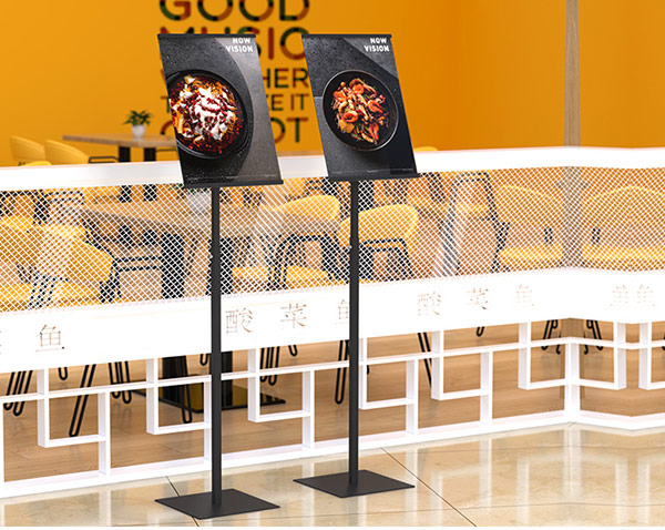 Mẫu bảng menu cố định với chiều cao được fix cứng