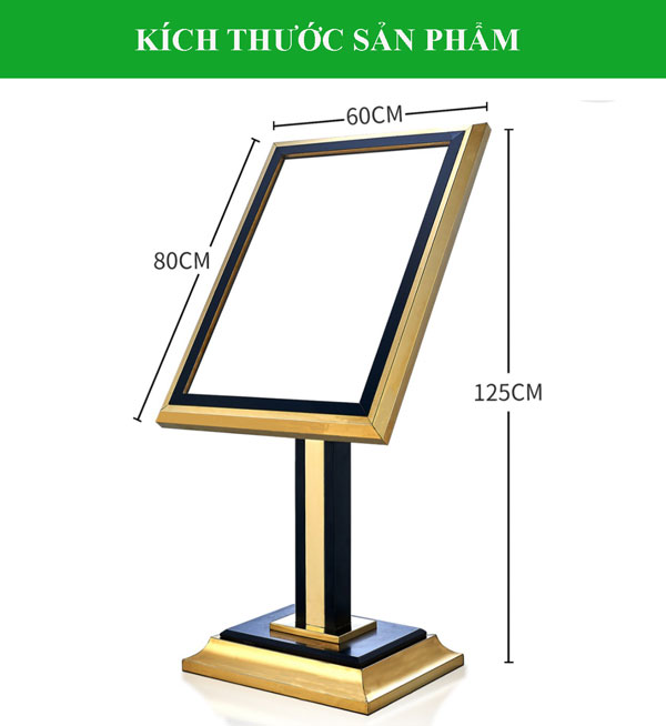 Kích thước bảng wellcome khong đúng chuẩn như mô tả