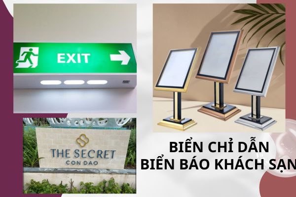 Các loại biển thông tin, chỉ dẫn nhà hàng, khách sạn là rất quan trọng