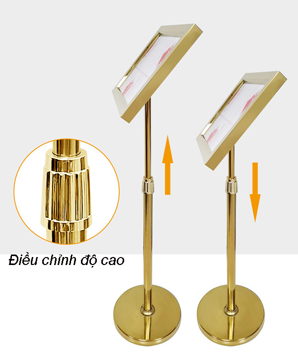 Mẫu bảng thông báo điều chỉnh độ cao ở Hành Tinh Xanh