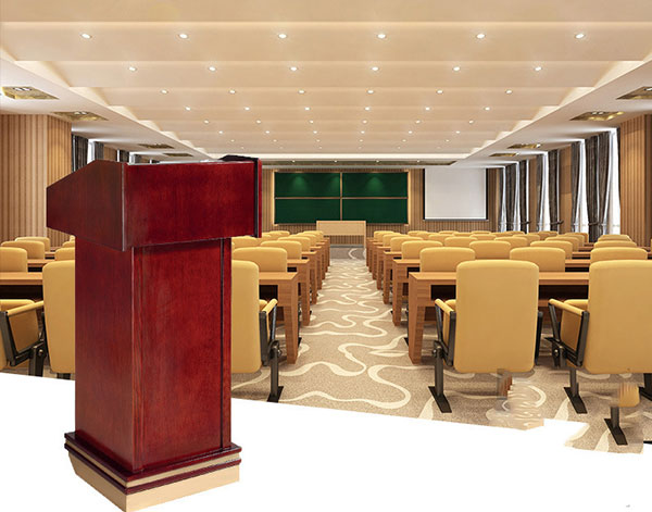 Mẫu bục gỗ phát biểu thường được dùng tại hội nghị