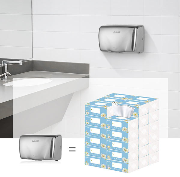 Máy hơ tay làm giảm lượng rác thải từ giấy vệ sinh