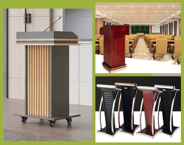 Bục phát biểu đẹp - độc đáo thường là do người dùng đặt sản xuất riêng