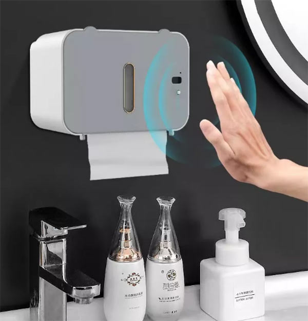 Hộp đựng giấy vệ sinh cảm ứng giúp kiểm soát lượng giấy tiêu hao