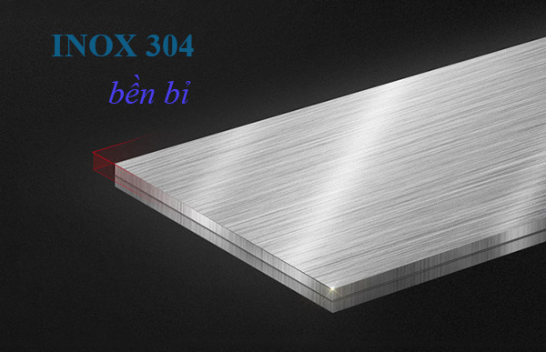  Thiết bị có phần vỏ bằng inox màu trắng bạc sạch, đẹp