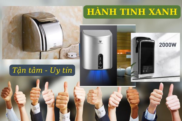 Máy sấy tay do Hành Tinh Xanh phân phối đa dạng kiểu dáng