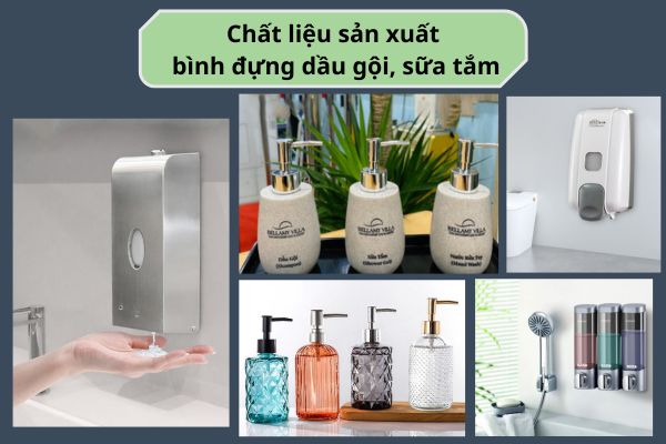 Lựa chọn chất liệu bình đựng dầu gội sữa tắm cao cấp