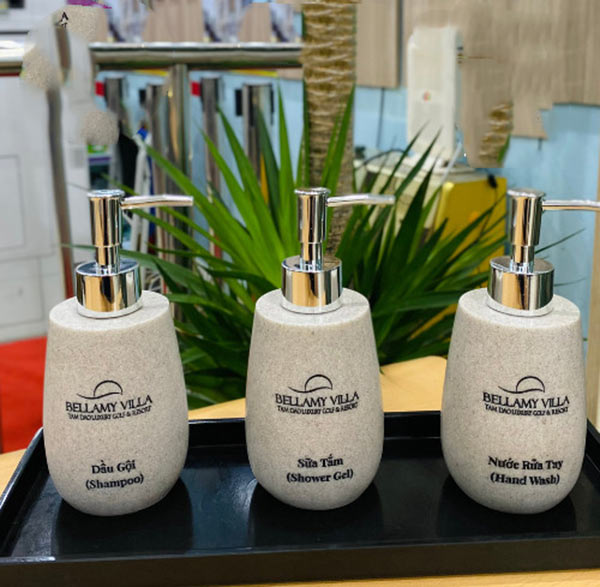 Bình để nước rửa tay nhựa resin thế hệ mới