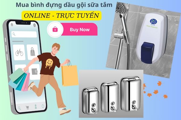 Nhanh tay trải nghiệm mua online bình đựng dầu gội