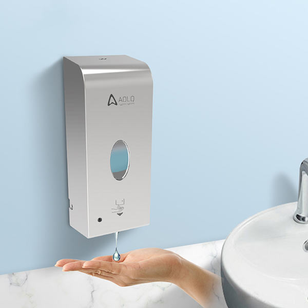 Loại bình cảm ứng gắn tường giúp hạn chế tiếp xúc