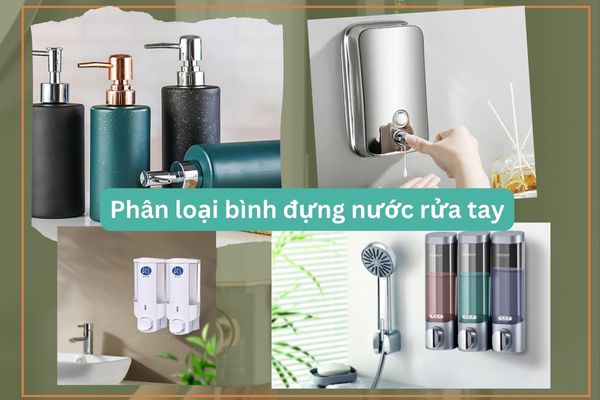 Học cách phân loại bình để nước rửa tay