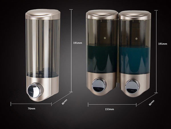 Kích thước bình đôi lớn hơn nhiều so với bình đơn cùng kiểu dáng