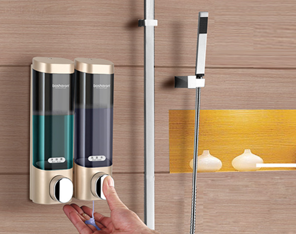 Bifnn nhựa treo tường để dung dịch nước xà phòng