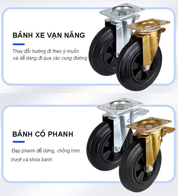 Đặc điểm mà bánh xe thùng rác 660L do Hành Tinh Xanh bán