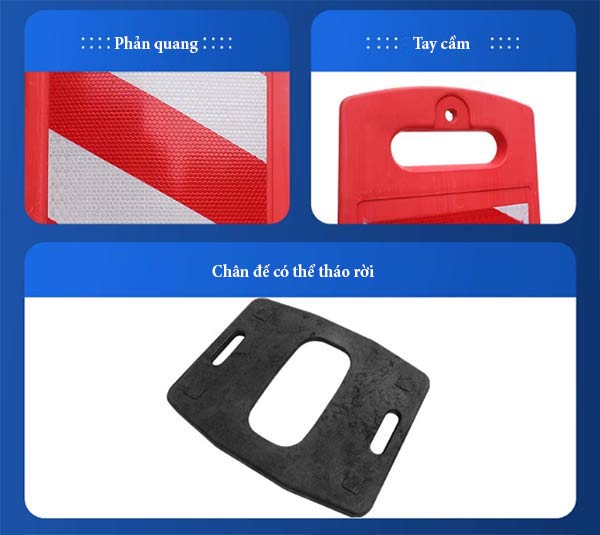 Các bộ phận chính của cọc giao thông