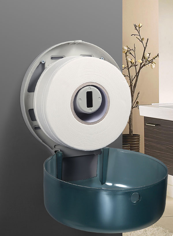 Hộp đựng sử dụng cuộn giấy lớn nên tiết kiệm thời gian thay mới