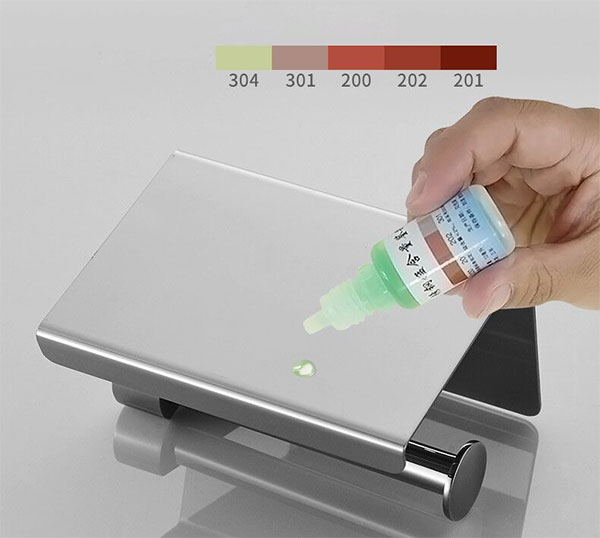 Dùng thuốc thử inox