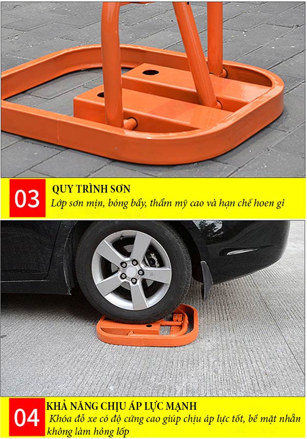 Đặc điểm cọc khóa dùng giữ chỗ xe hơi