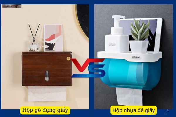 Mỗi loại hộp đựng giấy vệ sinh mang màu sắc thẩm mỹ riêng