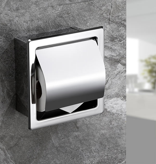 Hộp đựng giấy vệ sinh âm tường giúp không gian rộng hơn
