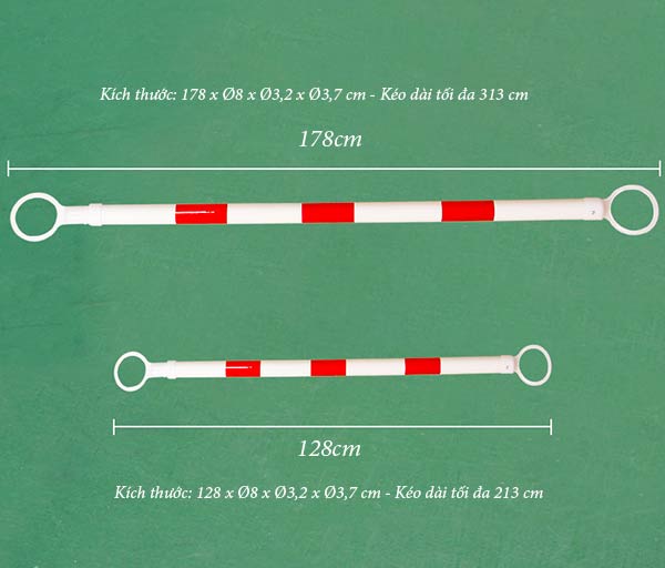 Chi tiết cọc nối dài và kích thước đầy đủ