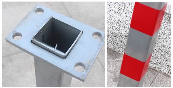 Thiết kế chân đế trụ khóa giữ chỗ đỗ xe