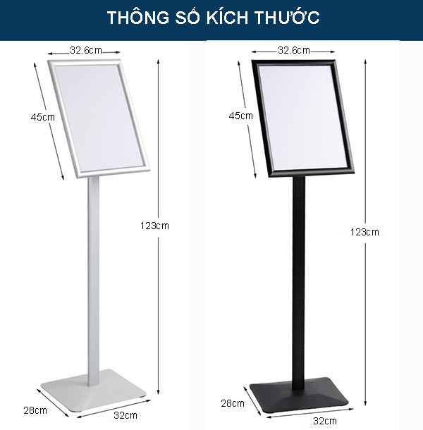 Tham khảo kích thước bảng chỉ dẫn cung cấp tin tức