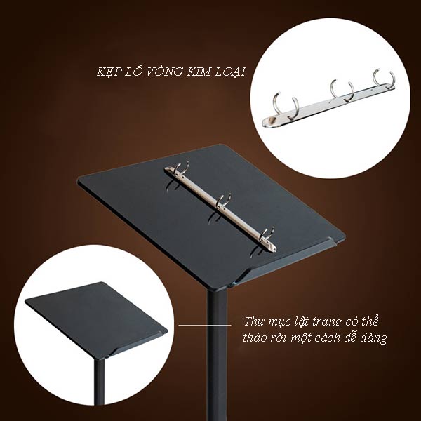 Thiết kế gáy lò xo gắn nhiều trang menu