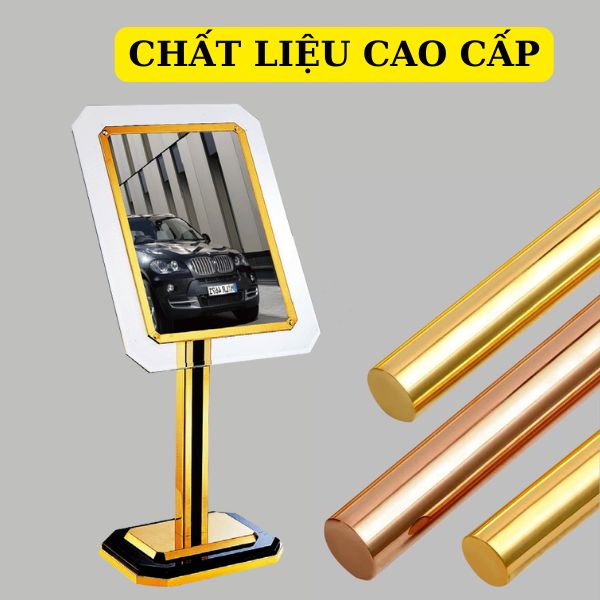 Bảng menu sản xuất từ chất liệu inox mạ vàng, inox mạ màu đồng cao cấp