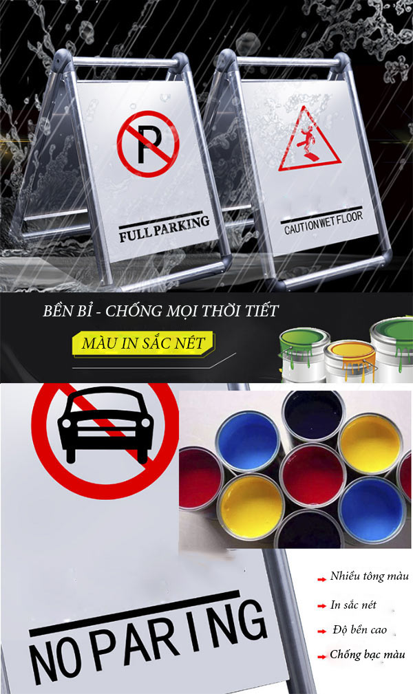Biển báo đỗ xe sản xuất từ chất liệu tốt nhất