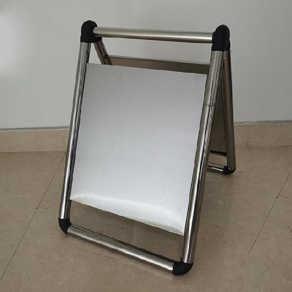 Mẫu biển bảo bằng inox khi chưa in thông tin