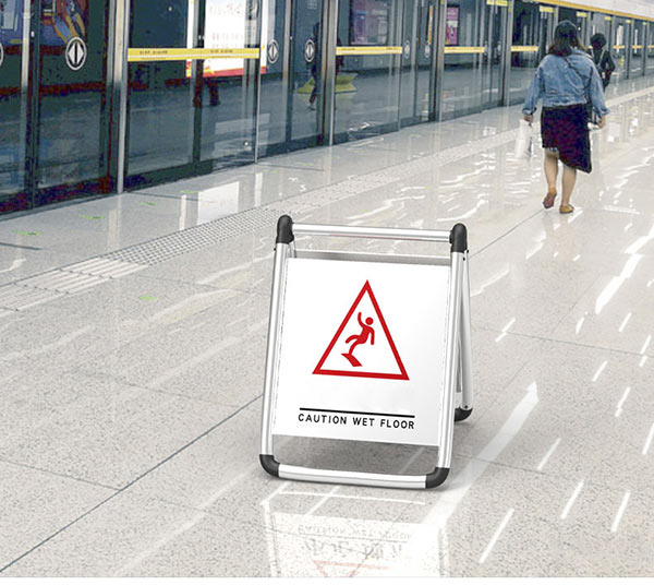 Biển báo inox cảnh báo dùng trong tòa nhà