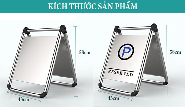 Tham khảo kích thước của biển báo inox
