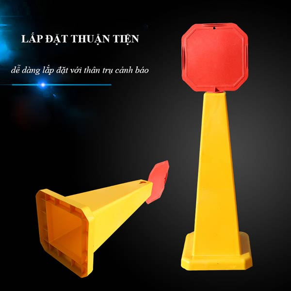 Dễ dàng cắm đầu trụ cảnh báo