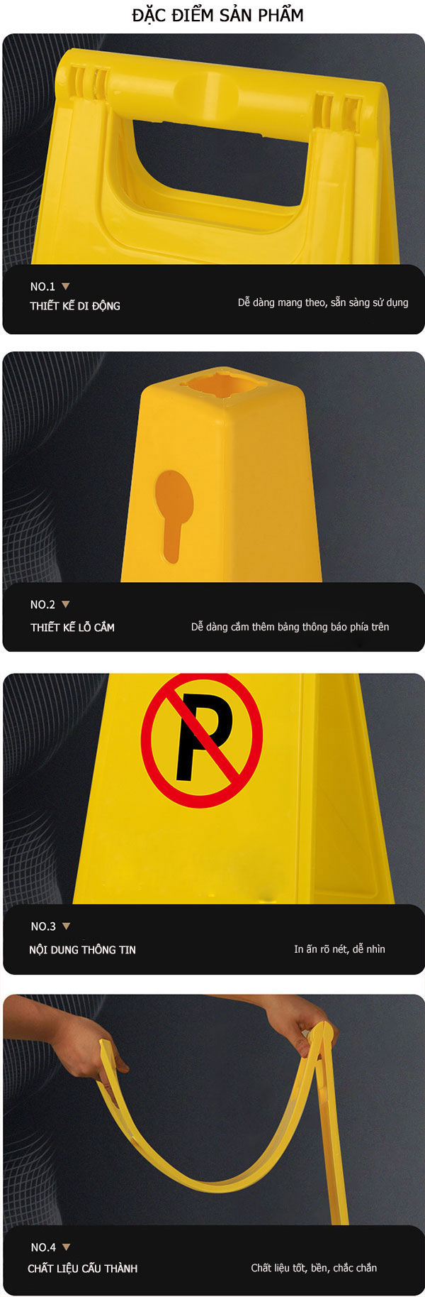 Đặc điểm chi tiết biển báo